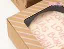 Thumbnail 3 of Boxjourney กล่องเค้ก 1 ปอนด์ กระดาษคราฟ ไอเลิฟเค้ก (20 ใบ/แพค)