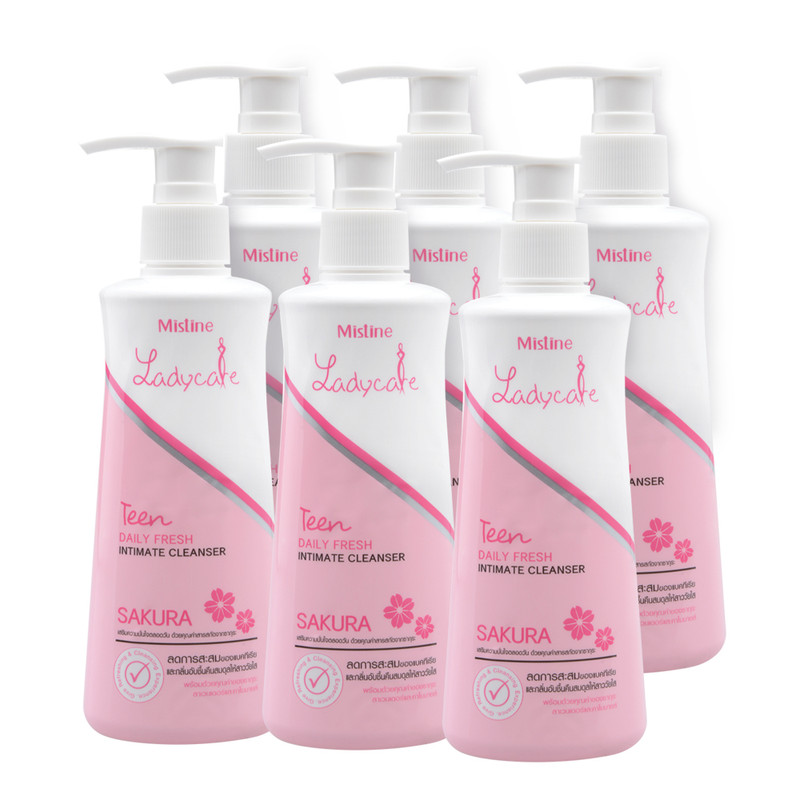 MISTINE Intimate Cleanser Lady Care Teen Daily Fresh 200 ml x 6