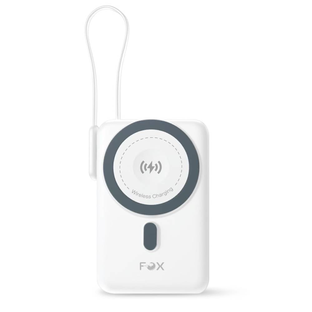 FOX Power bank 10000 mAh Mini Magnetic Wireless W1081C White