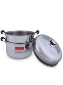 Thumbnail 2 of หม้อนึ่งสแตนเลส 2 ชั้น 3 ชิ้น/ชุด ตรามังกร