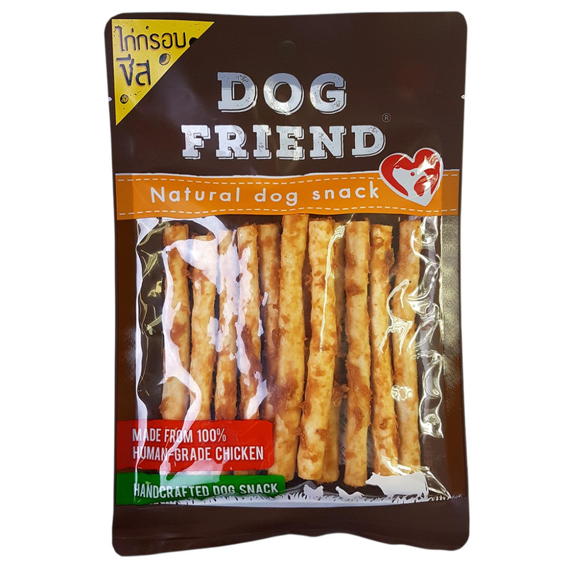 Dog Friend ขนมสุนัข ไก่กรอบชีสสติ๊ก 140g x 2 ซอง