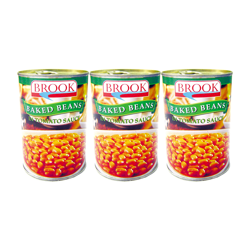 BROOK Bake Bean In Tomato Sauce 425 g x 3