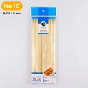 Thumbnail 1 of Matapat ไม้เสียบอาหาร (4 mm. เบอร์ 10) ไม้เสียบอนามัย ไม้สะเต๊ะ ไม้บาบีคิว 2.5 มิล 3 มิล 4 มิล 5 มิล ลูกชิ้น หมูปิ้ง ไม้เสียบ (รุ่นคัดเกรด)