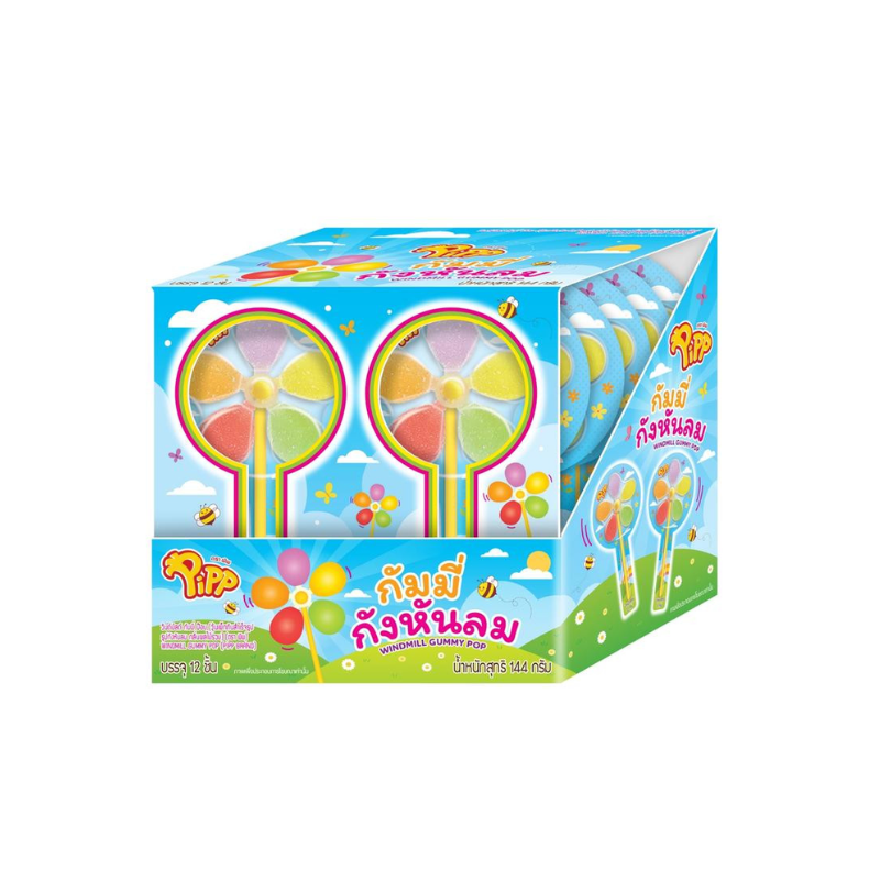 WINDMILL GUMMY POP (PIPP BRAND) 12g x 12 pcs