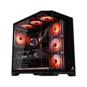 Thumbnail 1 of ดับเบิ้ลยูคลูแมน เคสคอมพิวเตอร์ Dreamer Plus Panorama ATX Tempered Glass Gaming Case สีดำ