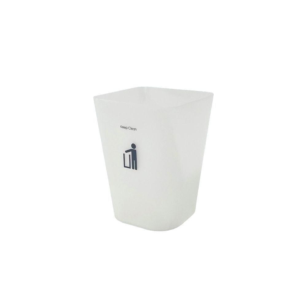 DKW Official HH-224P ถังขยะเหลี่ยม (ไม่มีฝา) 11L ถังขยะ มินิมอลTrash bin11 Liter ขาวขุ่น