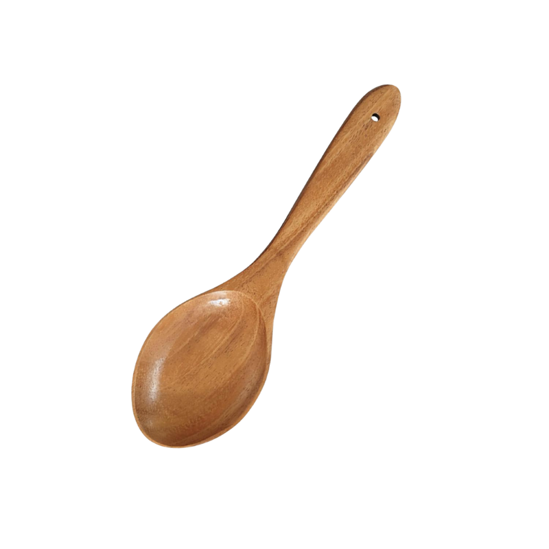 ทัพพีตักข้าวไม้จามจุรีแท้ Fackelmann 24.5 ซม. ลายไม้ธรรมชาติ  Fackelmann Acacia Wood Rice Spoon 24.5 cm 6944804570885