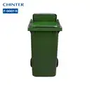 Thumbnail 1 of ถังขยะพลาสติก สีเขียว มีล้อ ฝาสูง 240 ลิตร - CHINTER F007-5-S946-C04