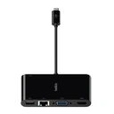 Thumbnail 1 of BELKIN Port Hub USB-C 4 in 1 Multifunctional Converter AVC004btBK Black