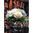 Thumbnail 3 of โหลแก้ว แก้วทรงกลมสีเงิน ภาชนะใส่ของหรือสำหรับจัดดอกไม้ประดิษฐ์ FBD0912-4 silver