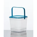 Thumbnail 1 of Panda Outlet ถังน้ำดื่มทรงสี่เหลี่ยม (1,000 ml.) + ฝาปิด + หู สีฟ้าพาสเทล,ไม่เจาะรู (แพ็ค 20 ชิ้น)