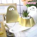 Thumbnail 5 of Boxjourney กล่องของชำร่วย ทรงกระเป๋าโค้ง สีทอง (20 ใบ/แพค)