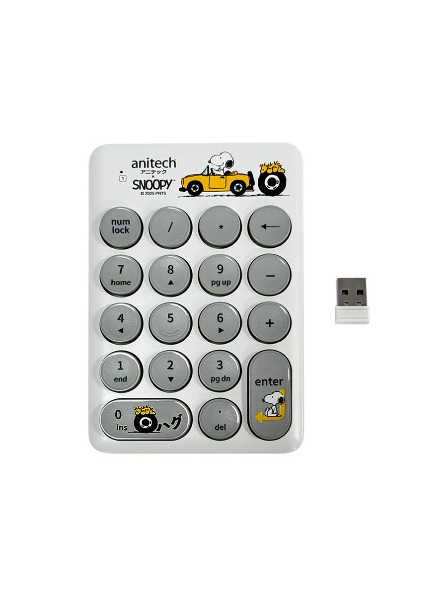 AnitechXSnoopy3 คีย์บอร์ดตัวเลขไร้สาย รุ่น SNP-N187