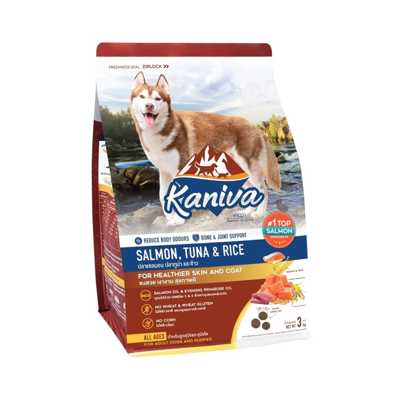 KANIVA Dog Food Salmon Tuna And Rice Recipe 3 kg