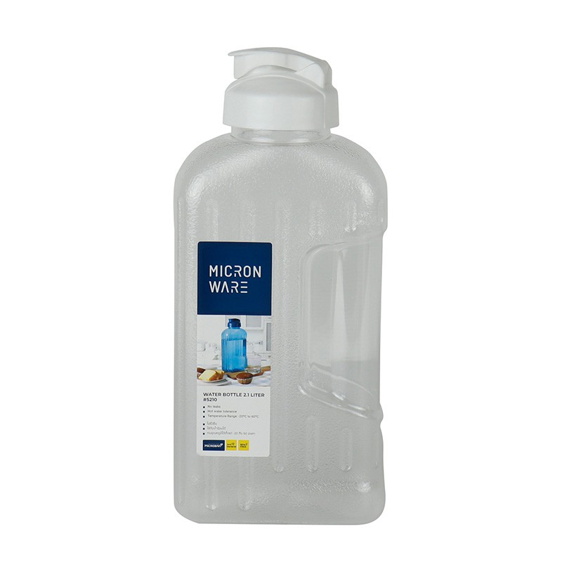Super Lock Plastic Water Bottle 2.1L 5210 White