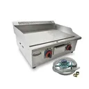 Thumbnail 1 of Gmax เตาสเต๊กหน้าเรียบ เตาย่างสเต็ก เตาแก๊ส หน้าเรียบ 2หัวเตา รุ่น ZL718-P1 สินค้ารับประกัน 1ปี