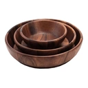 Thumbnail 3 of ชามไม้ทรงตื้น 6 นิ้ว