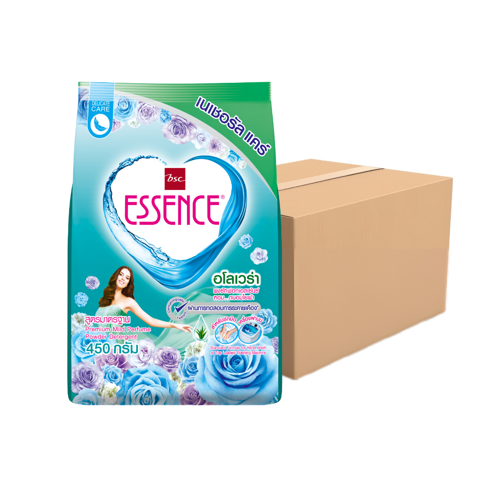 ESSENCE Powder Laundry Detergent Carton Aloe Vera Formula 450 g x 24