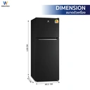 Thumbnail 4 of เวิล์ดเทค ตู้เย็น 2 ประตู 4.9 คิว 138 ล. รุ่น WT-RF138 สีดำ