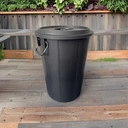 Thumbnail 5 of ถังน้ำหูเหล็กสีดำ 20 แกลลอน (66ลิตร) เกรดบี เหนียวทนทานมีฝาปิด ขนาด 46.5x46.5x64.5 ซม.