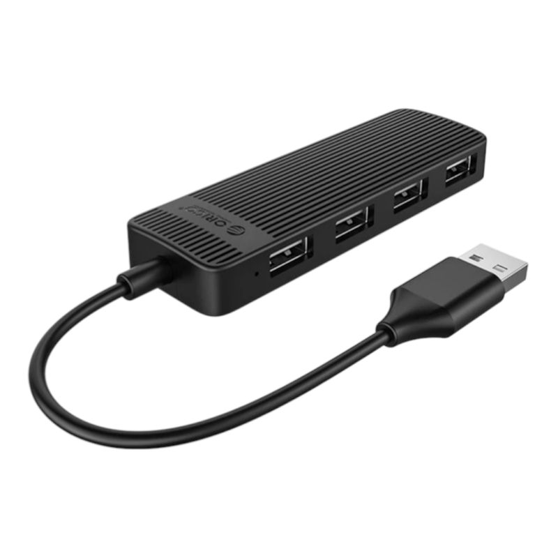 ORICO FL02 4 Ports USB2.0 Hub  โอริโก้ ฮับเพิ่มพอร์ต USB2.0 จํานวน 4 ช่อง ประกันศูนย์ไทย 2 ปี NEW สีดํา / BK