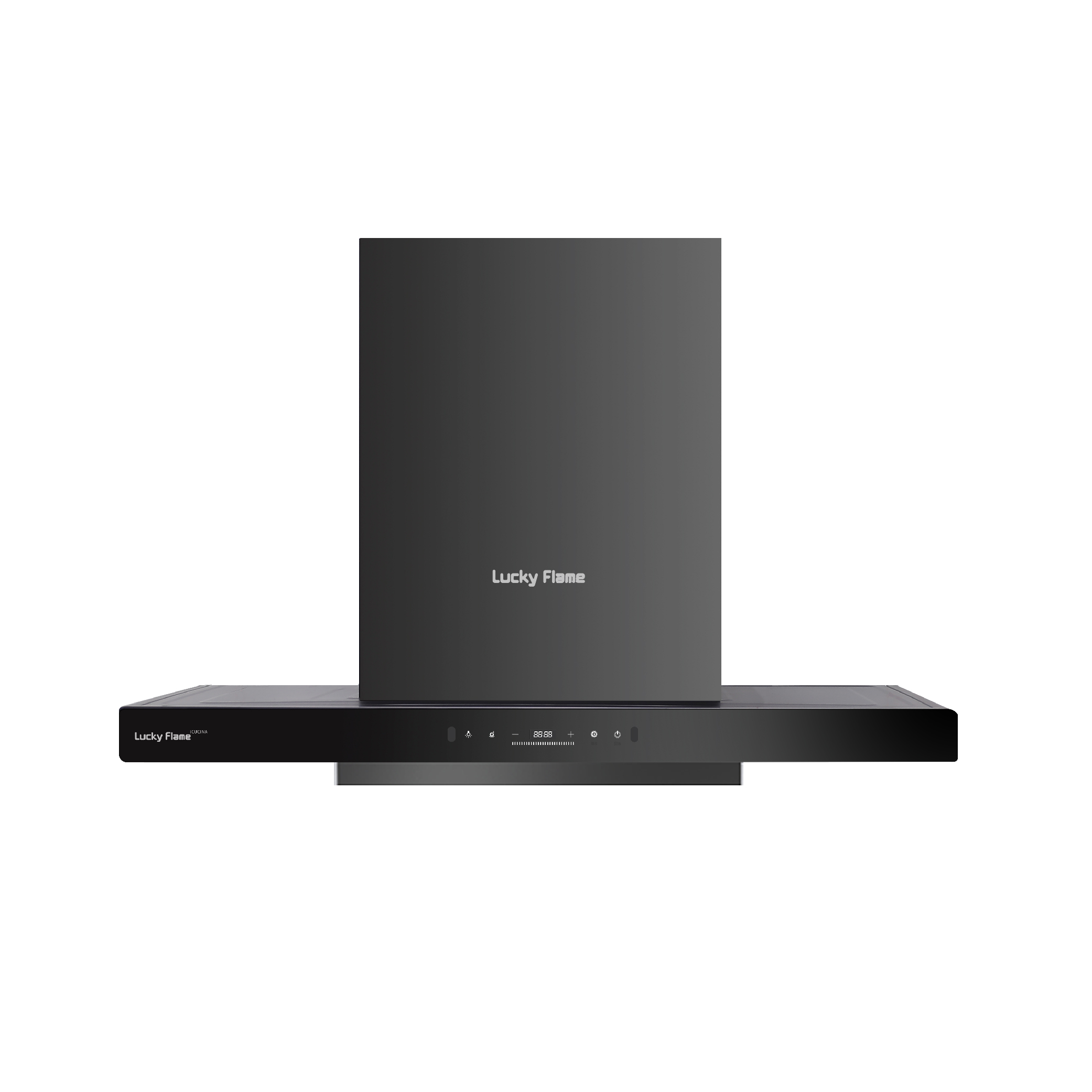 ลัคกี้เฟลม เครื่องดูดควัน รุ่น RG-911T(NB)  โฉมใหม่! ควบคุมการทํางานด้วยท่าทาง สีดํา