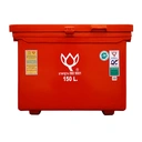 Thumbnail 1 of Plastic Cooler With Handle Orange 150 l