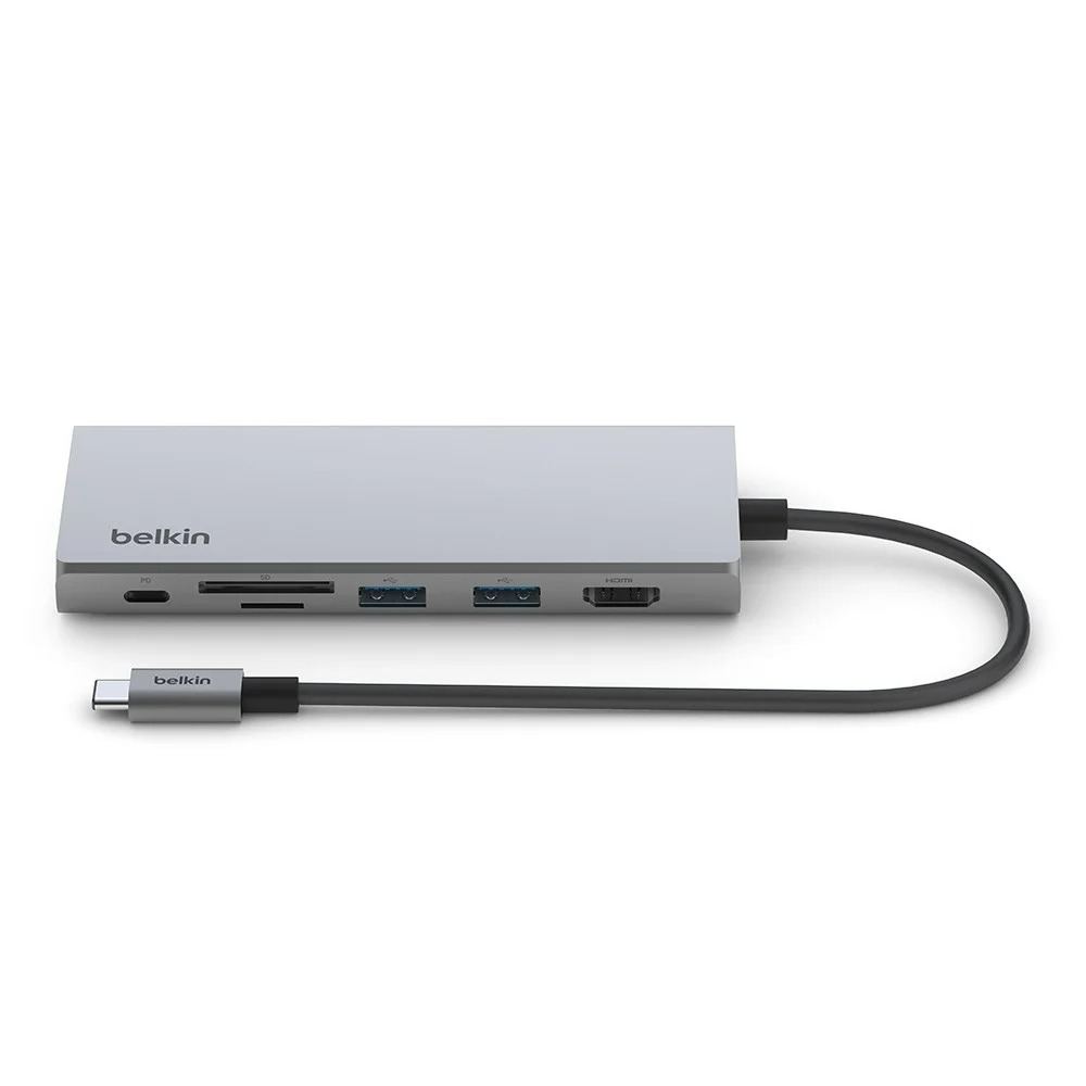 BELKIN 7-in-1 USB-C Hub to HDMI (INC009BTSGY) Gray