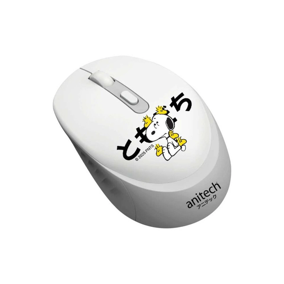 Anitech X Snoopy 3 เม้าส์ไร้สาย รุ่น SNP-W240 คลิกเงียบ เชื่อมต่อแบบ USB ปรับ DPI 3 ระดับ SNP-W240-GY