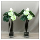 Thumbnail 3 of โหลแก้วสี่เหลี่ยม แจกันแก้วสี่เหลี่ยมทรงสูง แจกันดอกไม้ SQB