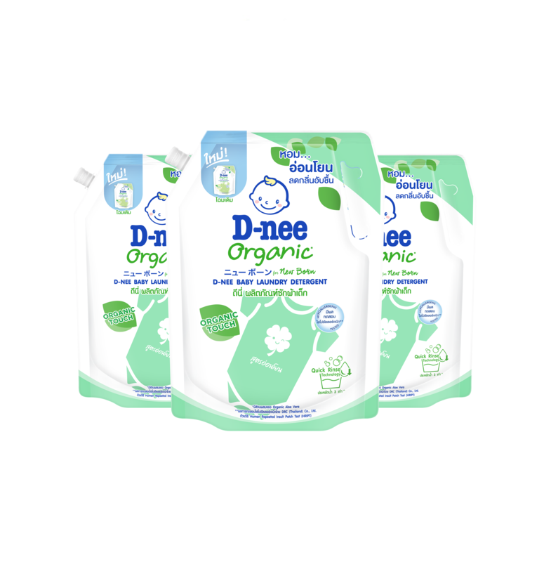 [Pack3] D-nee Baby Liquid Detergent 1,300ml. X3, Green