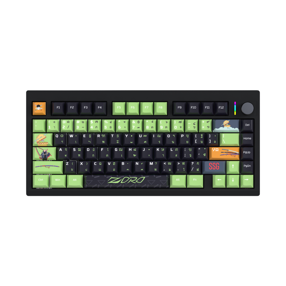 FANTECH × ONE PIECE Gaming Keyboard Mechanical Model Mk921 Zoro Wireless White Switch