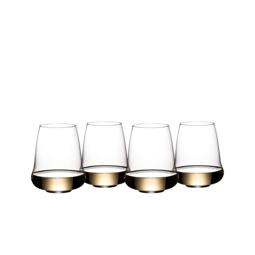 RIEDEL SL Stemless Wings Riesling Sauvignon Champagne Glass x 4