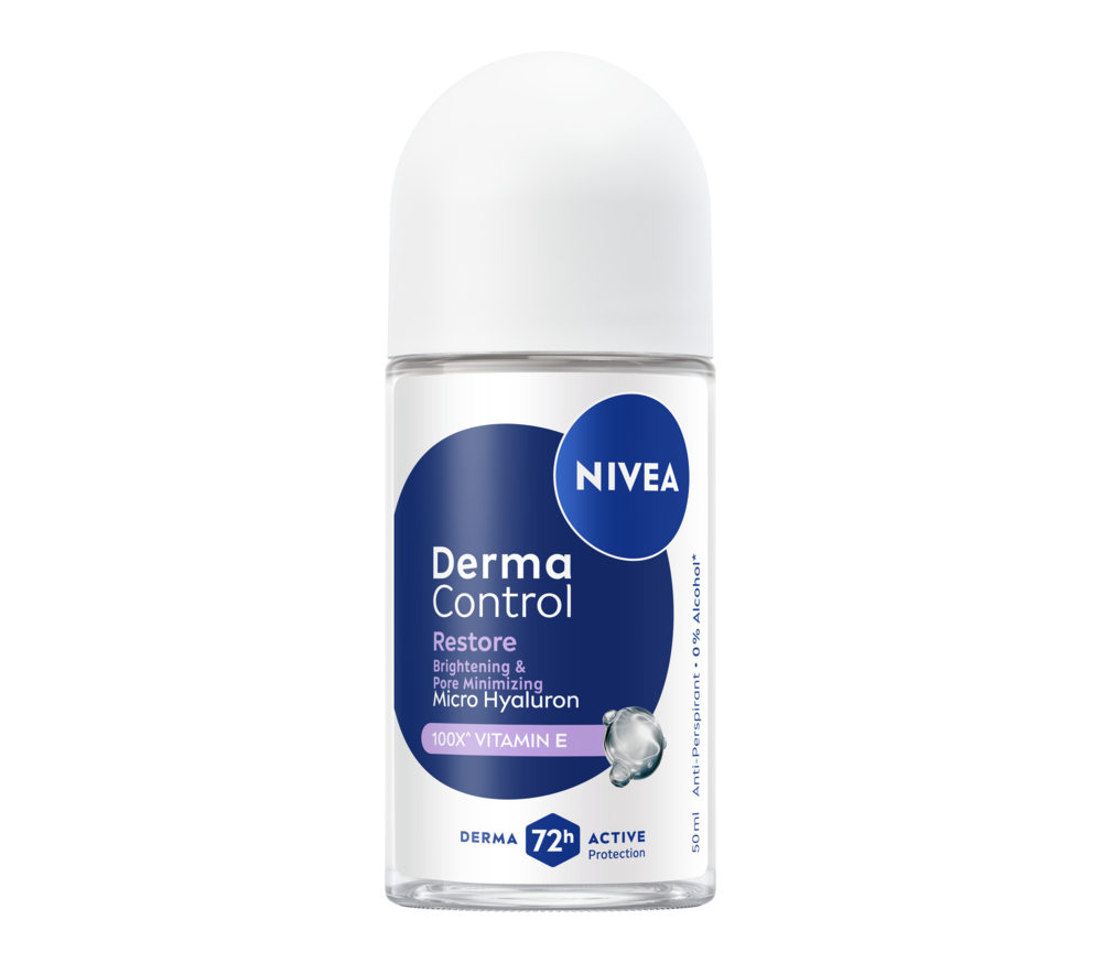 NIVEA DERMA CONTROL RESTORE ROLLON 50 ML. x2