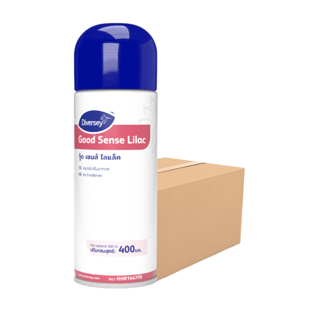 DIVERSEY GOOD SENSE  Air Freshener - Lilac Scent -  Set of 12 Pieces - 12 x 400 ML.