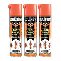 Thumbnail 1 of เชนไดร้ท์ 3 สเปรย์กำจัดปลวก มด แมลง สูตรไร้กลิ่น 600 มล. x 3