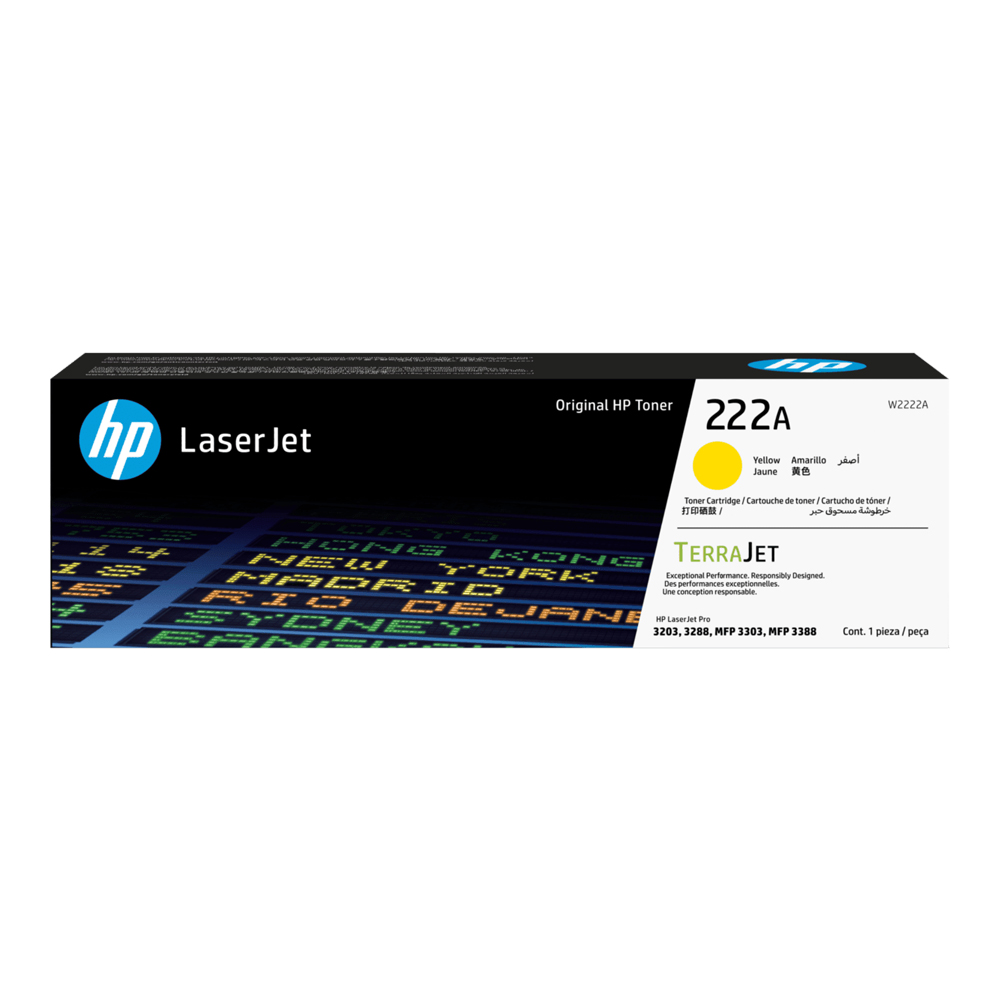 HP TONER (หมึกสําหรับเครื่องพิมพ์) 222A ORIGINAL LASERJET TONER CARTRIDGE YELLOW