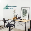 Thumbnail 3 of โต๊ะทำงานไม้ โครงเหล็ก ใหญ่พิเศษ 120x60x70cm สีบีช