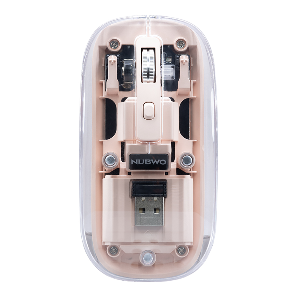 NUBWO WIRELESS MOUSE (เมาส์ไร้สาย) NMB038 PINK