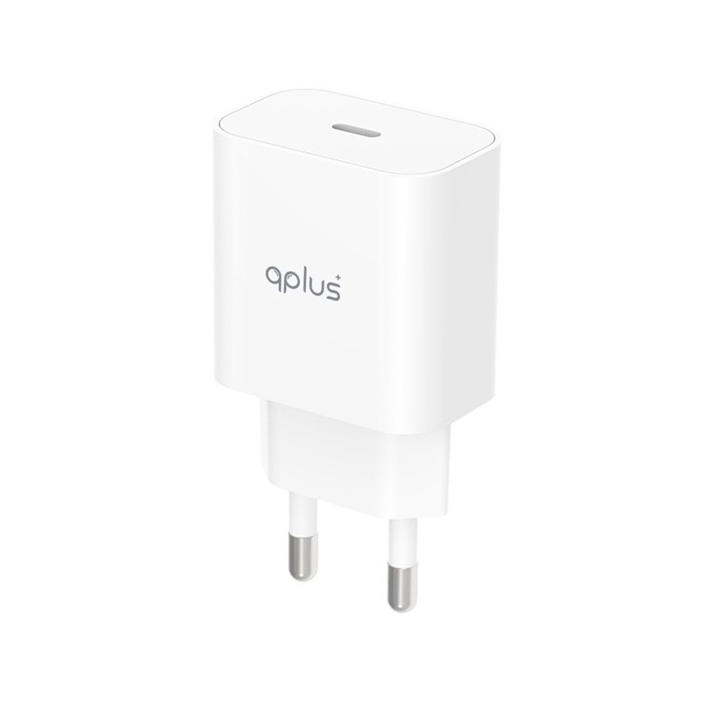 QPLUS Wall USB Charger 1 USB-C 20W White