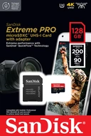 Thumbnail 4 of SANDISK Extreme Pro microSDXC 128GB V30 U3 C10 A2 with SD adaptor (SDSQXCD-128G-GN6MA)
