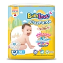 Thumbnail 1 of เบบี้เลิฟ เพลย์แพ้นท์ พรีเมี่ยม กางเกงผ้าอ้อมสำเร็จรูป ขนาด M 58 ชิ้น