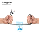 Thumbnail 3 of อัลฟ่า เอ็ก สายชาร์จ USB-A to USB-C Cable รุ่น ALU-AC09 66 วัตต์ 1.2 ม. สีดำ