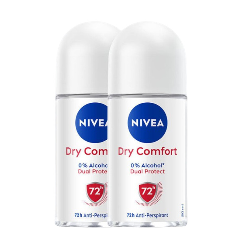 NIVEA Dry Comfort Roll-On 50 ml. x 2