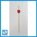 Thumbnail 2 of Twin Fish (100ชิ้น/แพ็ค)ไม้จิ้มค็อกเทลหรือไม้บาร์บีคิวสีแดงแบบหัวใจ ยาว12ซม. No.WCP160