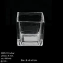 Thumbnail 5 of แจกันแก้วสี่เหลี่ยมขนาด 8x8cm. แก้วสี่เหลี่ยม แก้วใสทรงสี่เหลี่ยม MSQ-333