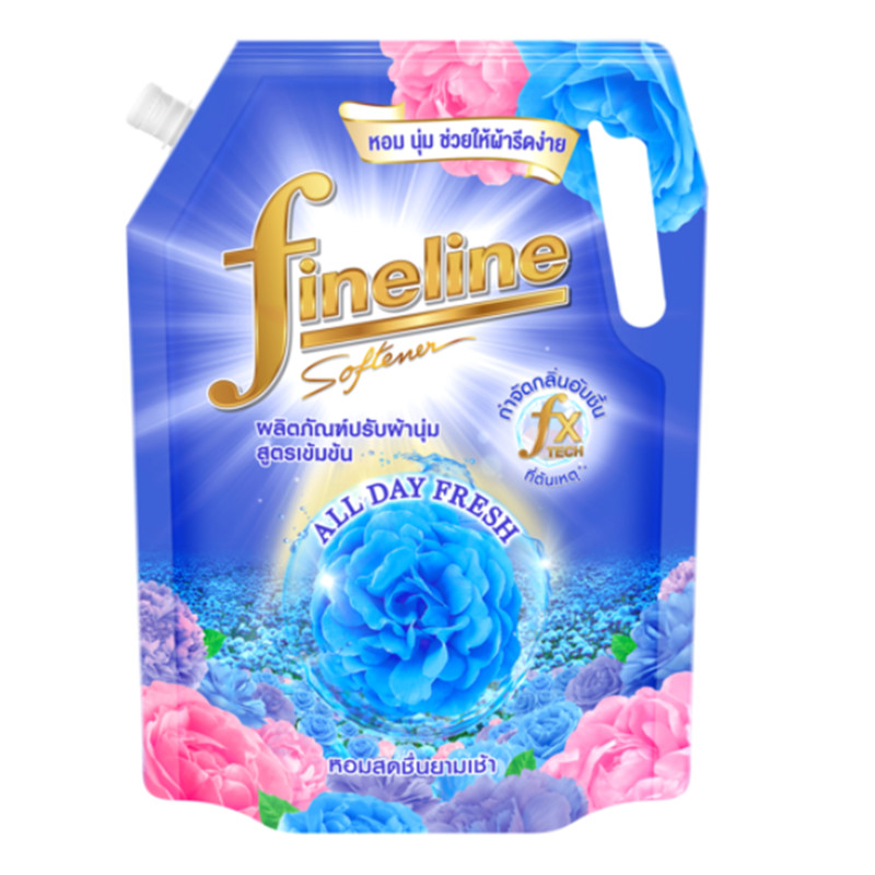 FINELINE CONCENTRATED FABRIC SOFTENER ALL DAY FRESH Morning Fresh scent 1150 ML. blue