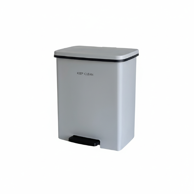DKW (Official Store) Pedal Trash Can, Soft Close, Noiseless, Model HH-2660SP, Size 20 Liters, Gray