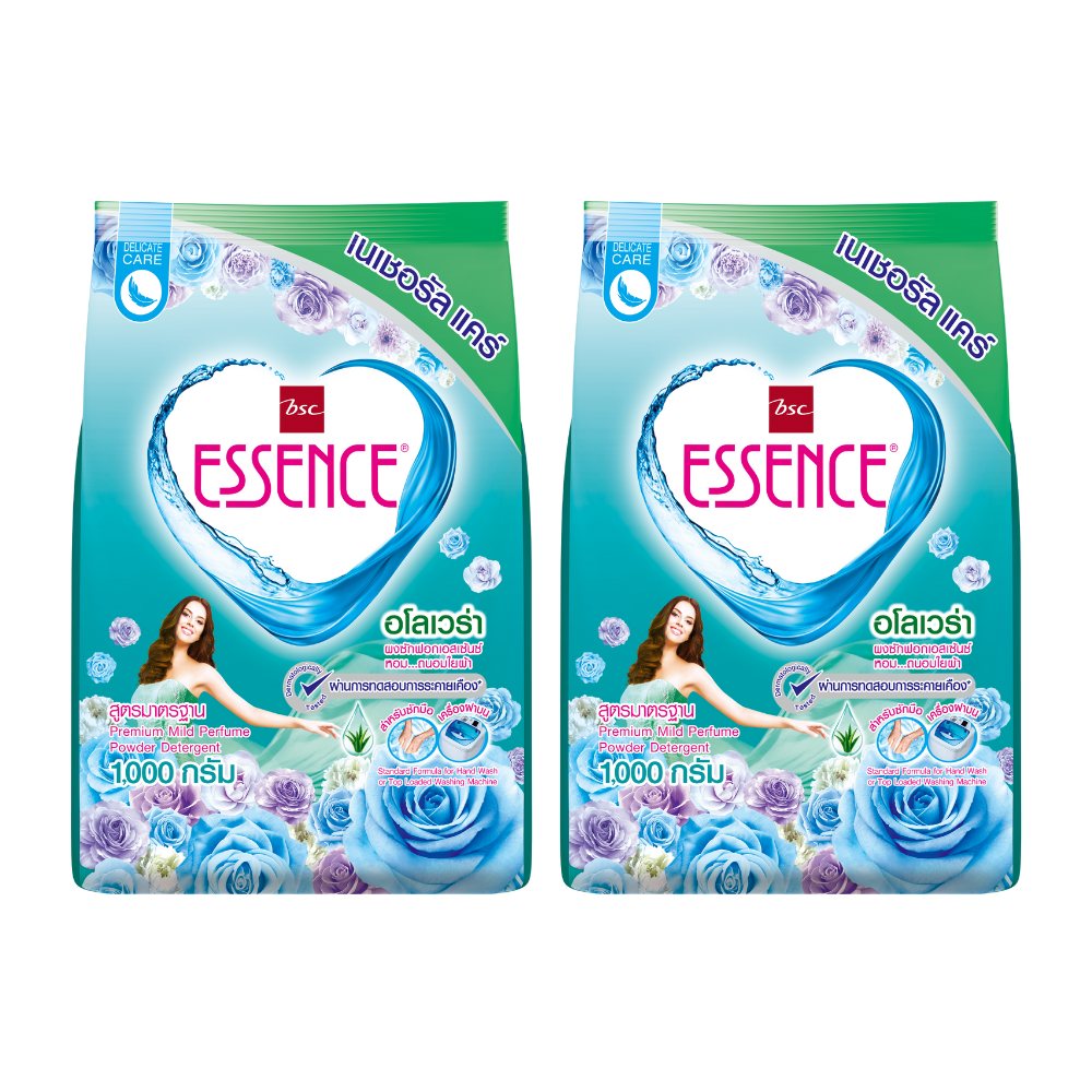 ESSENCE Powder Laundry Detergent Aloe Vera Formula 1000 g x 2
