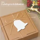 Thumbnail 2 of Depack Unprinted Die-Cut Bell Shape Sign White T031-W(Non-Rope) x 50 cards